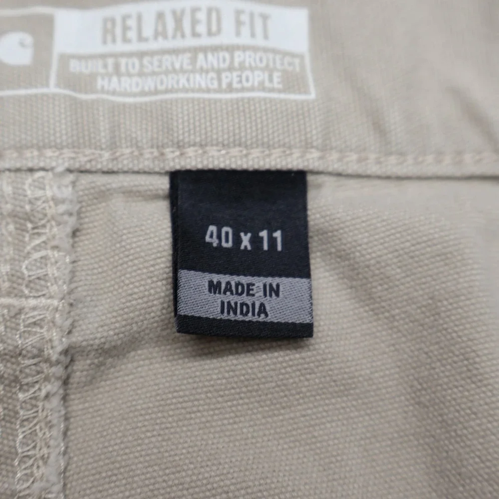 Carhartt Shorts Mens 40 Beige Relaxed Fit Rugged Flex 11